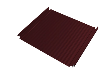 Кликфальц Double Pro Гофр Grand Line 0,5 ПЭ с пленкой на замках RAL 3005 красное вино GL 752516