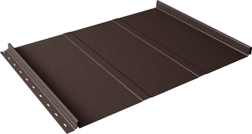 Кликфальц Line Grand Line 0,45 Drap TwinColor с пленкой на замках RAL 8017 шоколад GL 805978