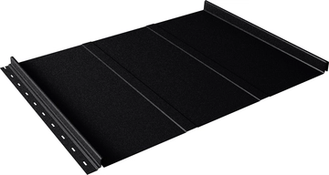 Кликфальц Line Grand Line 0,45 Drap ТХ двухсторонний с пленкой на замках RAL 9005 черный GL 805983