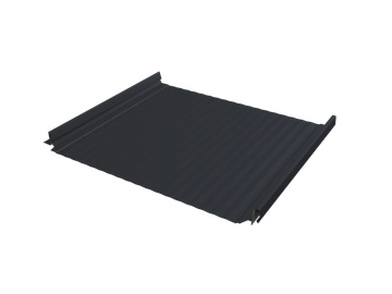 Кликфальц Про Гофр Grand Line 0,5 PurPro матовый с пленкой на замках RAL 7024 мокрый асфальт GL 483862