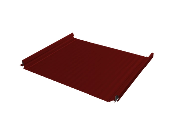 Кликфальц Про Гофр Grand Line 0,5 Сатин с пленкой на замках RAL 3011 коричнево-красный GL 483779