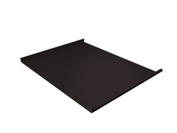 Фальц двойной стоячий Grand Line 0,45 Drap ТХ двухсторонний с пленкой на замках RAL 9005 черный GL 608832
