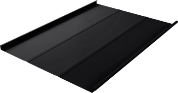 Фальц двойной стоячий Line Grand Line 0,45 ПЭ с пленкой на замках RAL 9005 черный GL 559697
