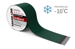 Лента герметизирующая Grand Line UniBand самоклеящаяся 10мх20см RAL 6005 зеленая GL 519150