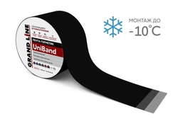 Лента герметизирующая Grand Line UniBand самоклеящаяся 10мх30см RAL 9005 черный GL 547381