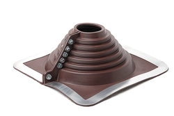 Проходной элемент (мастер флеш) прямой №4R (75-160мм) +185 EPDM коричневый GL 457713