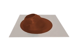 Проходной элемент (мастер флеш) угловой №2 (180-280мм) +185 EPDM (металлический неокрашенный фланец) терракот GL 457688