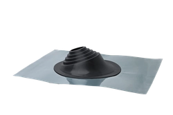 Проходной элемент (мастер флеш) угловой №1 (75-200мм) +185 EPDM (металлический окрашенный фланец) темно-серый GL 769440