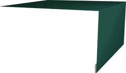 Планка околооконная простая 250х50 Grand Line 0,5 Сатин с пленкой RAL 6005 зеленый мох (2м) GL 523512
