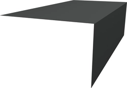 Планка околооконная фальц Grand Line 0,5 Сатин матовый RAL 7016 антрацитово-серый (3м) GL 521306