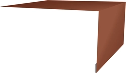 Планка околооконная простая 250х75 Grand Line 0,5 Сатин матовый ТХ RAL 8004 терракота (3м) GL 586708