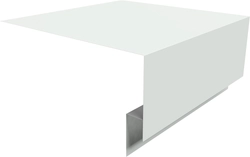 Планка околооконная сложная 250х75х18 (j-фаска) Grand Line 0,5 Сатин с пленкой RAL 9003 сигнальный белый (3м) GL 519680