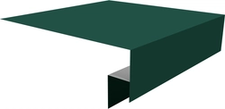 Планка околооконная сложная Блок-хаус новый 250х50х27 Grand Line 0,5 Сатин с пленкой RAL 6005 зеленый мох (2м) GL 507830