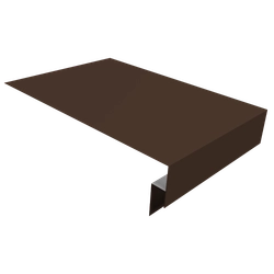 Планка околооконная сложная 300х50х18 (j-фаска) Grand Line 0,45 Drap ТР слим RAL 8017 шоколад (2м) GL 723717
