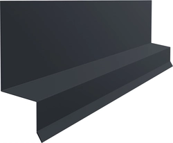 Отлив верхний фальц Grand Line 0,5 PurLite матовый RAL 7024 мокрый асфальт (3м) GL 522783