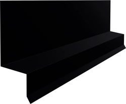 Отлив верхний фальц Grand Line 0,45 Drap ТХ RAL 9005 черный (3м) GL 522955