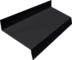 Отлив простой 70 Grand Line 0,5 Rooftop Бархат RAL 9005 черный (2м) GL 538117
