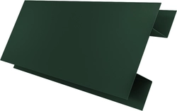 Планка H-образная стыковочная сложная Grand Line 0,45 ПЭ двухсторонний с пленкой RAL 6005 зеленый мох (3м) GL 676809