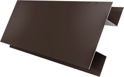 Планка H-образная стыковочная сложная Grand Line 0,45 Drap ТР слим RAL 8017 шоколад (3м) GL 723865