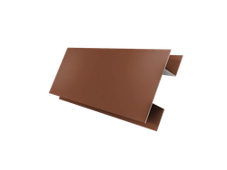 Планка H-образная Блок-хаус новый Grand Line 0,45 Drap RAL 8004 терракота (2м) GL 505594