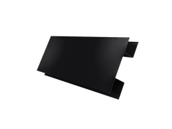 Планка H-образная Блок-хаус новый Grand Line 0,5 Velur RAL 9005 черный (2м) GL 551204