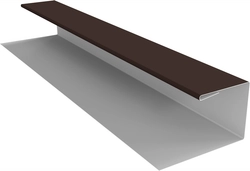 Планка П-образная Экобрус Grand Line 0,5 Сатин матовый ТХ RAL 8017 шоколад (2м) GL 591210