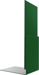 Планка приемная оконная Grand Line 0,45 ПЭ с пленкой RAL 6002 лиственно-зеленый (2м) GL 527566