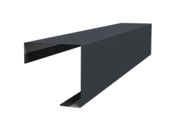 Угол внешний простой фальц Grand Line 0,5 PurLite матовый RAL 7024 мокрый асфальт (3м) GL 521903