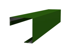 Угол внешний простой фальц Grand Line 0,45 ПЭ с пленкой RAL 6002 лиственно-зеленый (3м) GL 522050