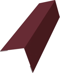 Угол внешний 40х40 Grand Line 0,5 ПЭ с пленкой RAL 3005 красное вино (2м) GL 750730
