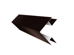 Планка угла внешнего сложного Экобрус Grand Line 0,5 Сатин матовый RAL 8017 шоколад (3м) GL 513170