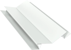 Планка угла внутреннего сложного 135 градусов Экобрус Grand Line 0,45 Drap с пленкой RAL 9003 сигнальный белый (3м) GL 807239