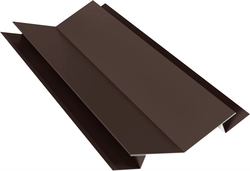 Угол внутренний сложный 75х75 135 градусов Grand Line 0,5 Сатин матовый ТХ RAL 8004 терракота (2м) GL 808556