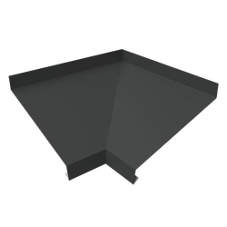 Угол отлива внутренний 100 Grand Line 0,45 ПЭ с пленкой RAL 7016 антрацитово-серый GL 661313
