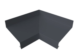 Угол отлива внутренний 50 Grand Line 0,5 Rooftop Бархат с пленкой RAL 7024 мокрый асфальт GL 270595