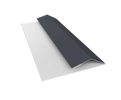 Планка финишная Блок-хаус новый Grand Line 0,5 PurPro с пленкой RAL 7024 мокрый асфальт (3м) GL 592499