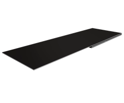 Планка финишная 48х25 Grand Line 0,5 Сатин с пленкой RAL 9005 черный (2м) GL 531081