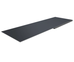 Планка финишная 48х25 Grand Line 0,5 PurPro матовый RAL 7024 мокрый асфальт (3м) GL 531034