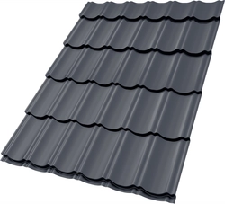 Профиль волновой "Квинта Юг" 0,45 Drap СТ слим RAL 7024 мокрый асфальт GL 811230