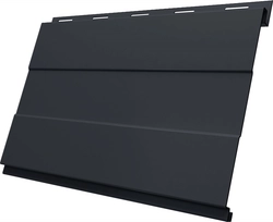 Вертикаль проф Grand Line 0,45 Drap TwinColor с пленкой RAL 7024 мокрый асфальт GL 803287