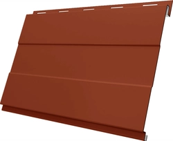 Вертикаль проф Grand Line 0,45 Drap ТХ с пленкой RAL 8004 терракота GL 803288