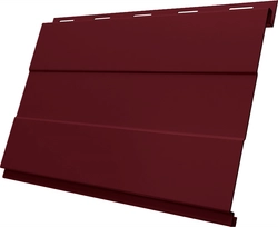 Вертикаль проф Grand Line 0,45 ПЭ двухсторонний с пленкой RAL 3005 красное вино GL 803297
