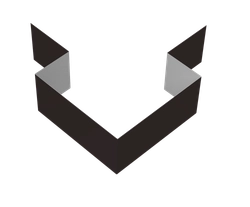 Угол внешний симметричный фибросайдинга Grand Line 0,45 Drap ТР RAL 9005 черный (2м) GL 700321
