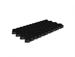 Решетка газонная Gidrolica Eco Standart 70.40.3,2 - пластиковая черная (608) GL 215800