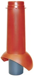 Выход канализации Krovent Pipe-VT 110 изолированный красный GL 97560
