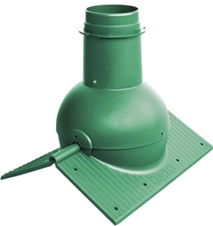 Элемент коньковый Krovent Pipe-Cone зеленый GL 97543