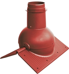 Элемент коньковый Krovent Pipe-Cone красный GL 97542