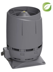 Вентилятор Vilpe Flow Eсo125S с основанием 300x300 серый GL 278109