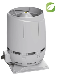 Вентилятор Vilpe Flow Eсo125S с основанием 300x300 светло-серый GL 278112