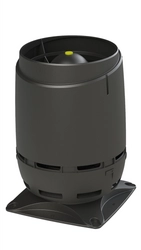 Выход вентиляционный Vilpe Flow 125S с основанием 250x250 черный GL 278202
